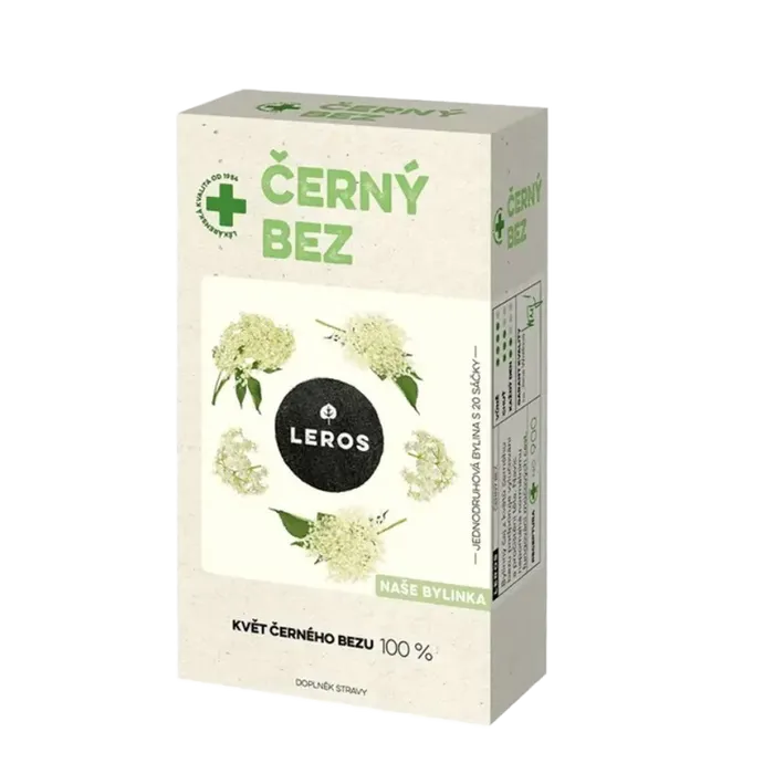 LEROS Černý bez 20x1 g